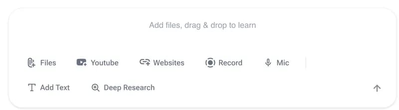 UltraLearn file drop interface